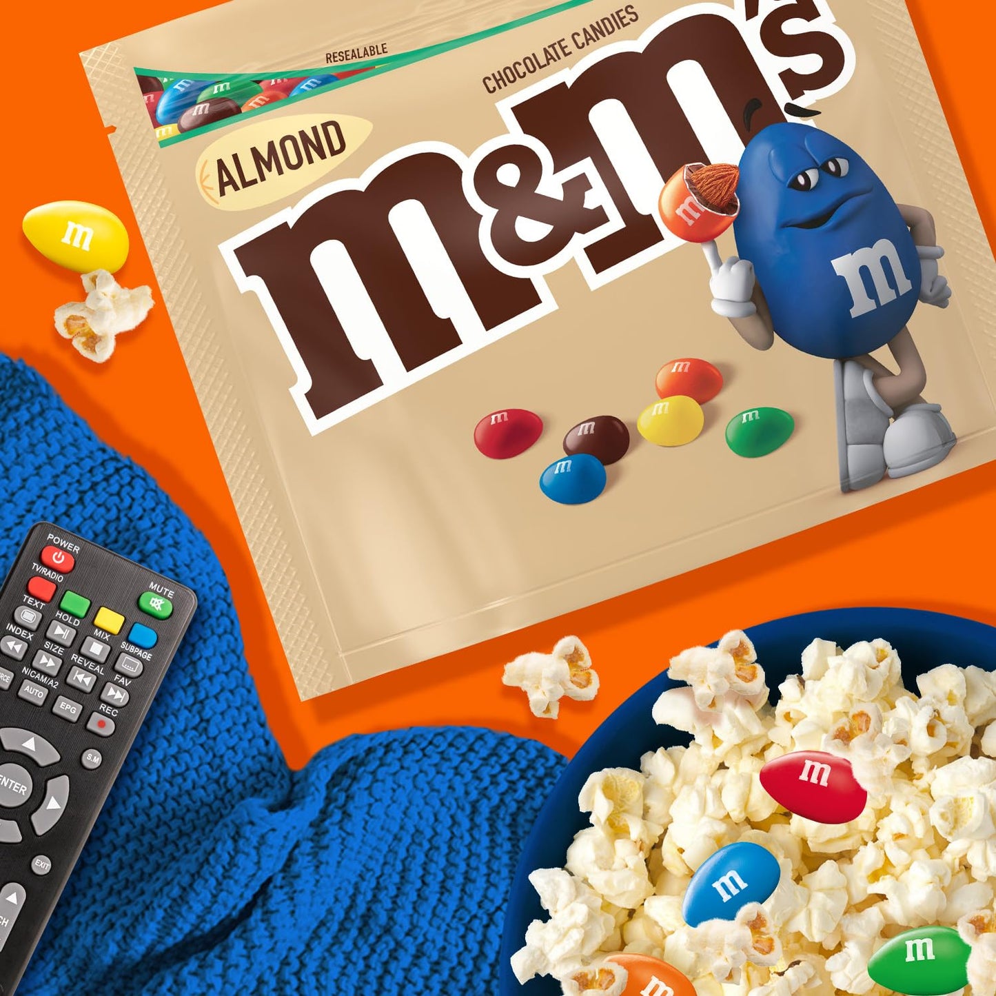 M&MS Almond Milk Chocolate Candy, Sharing Size, 8.6 oz Bag