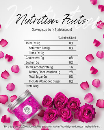 Sweet Spell Dried Rose Petals - Edible Flowers For Drinks, Cocktails, Cake Decorations - Ideal For Tea, Soap & Candle Making - 1