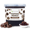 Tea Zone 7 Lbs Chocolate Popping Pearls For Boba Tea Beverages, Sweets, Ice Cream Topping (B2071)