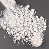 Cobakey Pearl Sprinkles For Cake Decorations 3.52 Ounce Edible White Sprinkles For Cupcake Toppers Wedding Party Valentines Hall