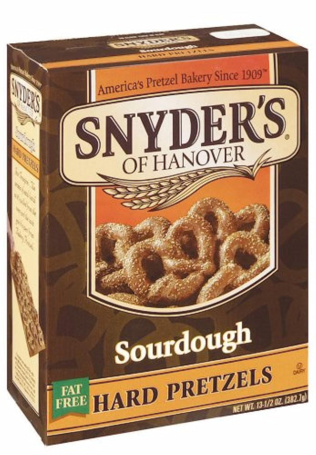 Snyders of Hanover Sourdough Hard Pretzels Box, 13.5 oz