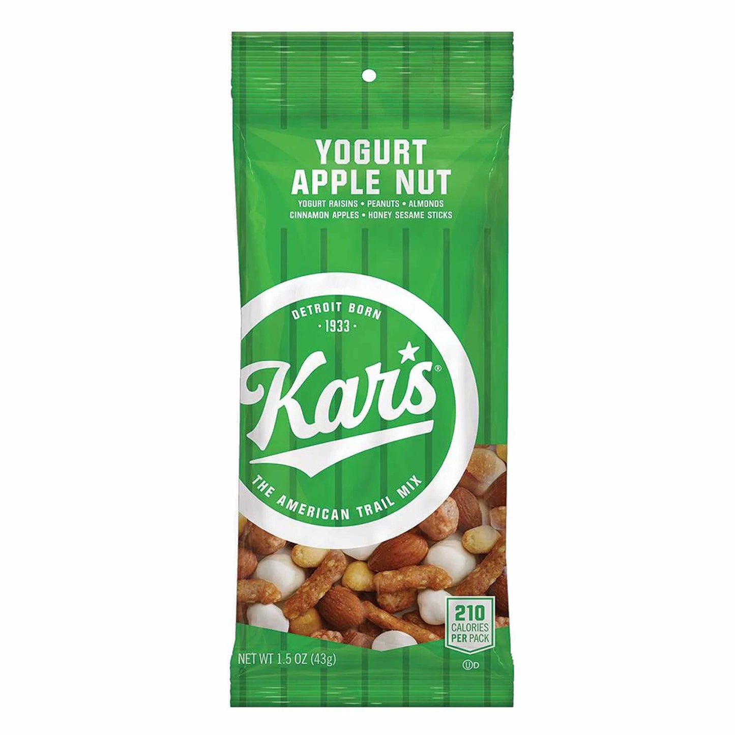 Kar S Nuts Yogurt Apple Nut Trail Mix, 1.5 Oz Individual Snack Packs - Bulk Pack Of 72, Gluten-Free Snacks