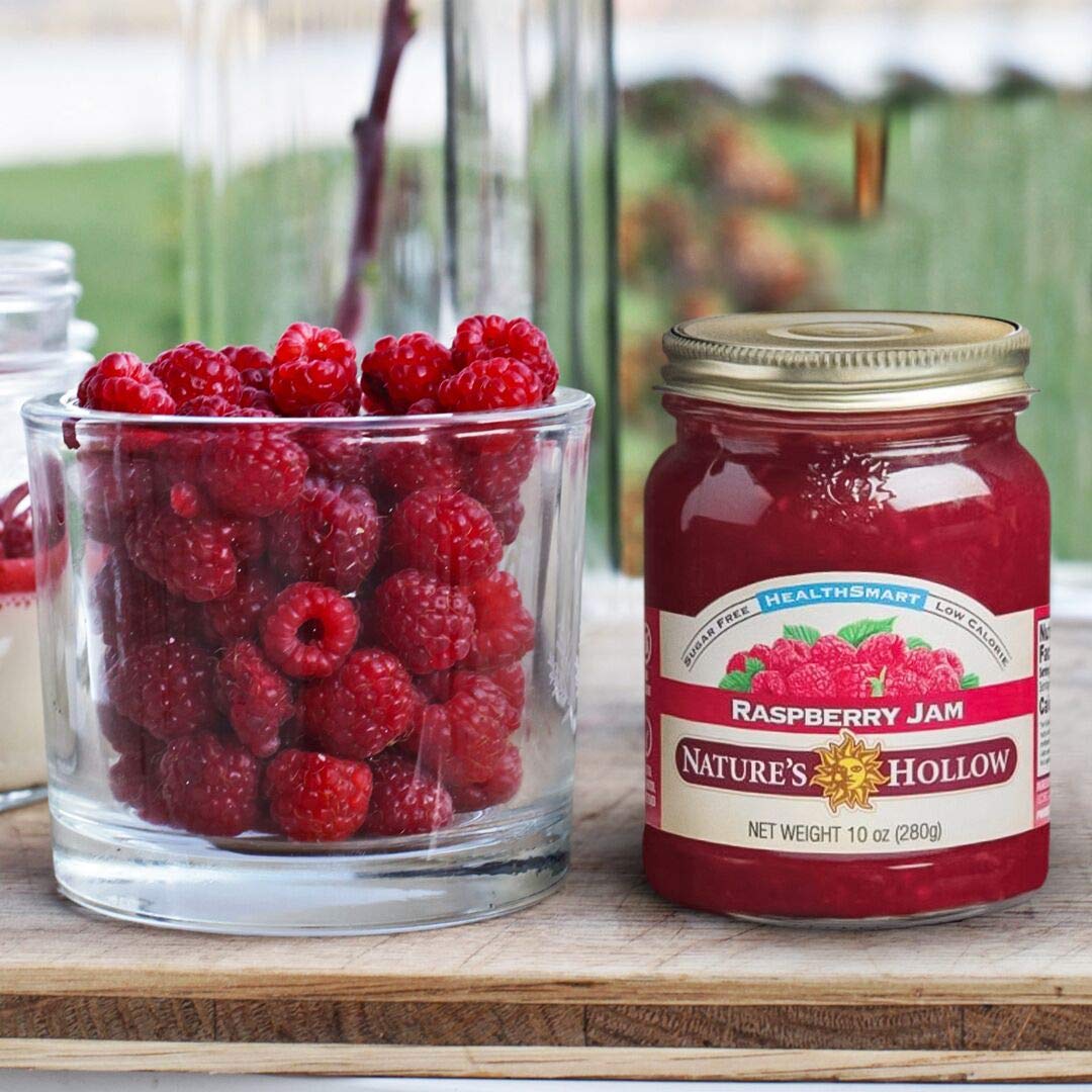 Nature'S Hollow Strawberry And Raspberry Jam: Sugar Free Jam And Preserves, Low Cal, Non Gmo, Keto Jam, Vegan, Gluten Free, And