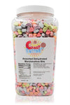 Sarah s Candy Factory Assorted Dehydrated Marshmallow Bits in Jar, 1lb PACK 1