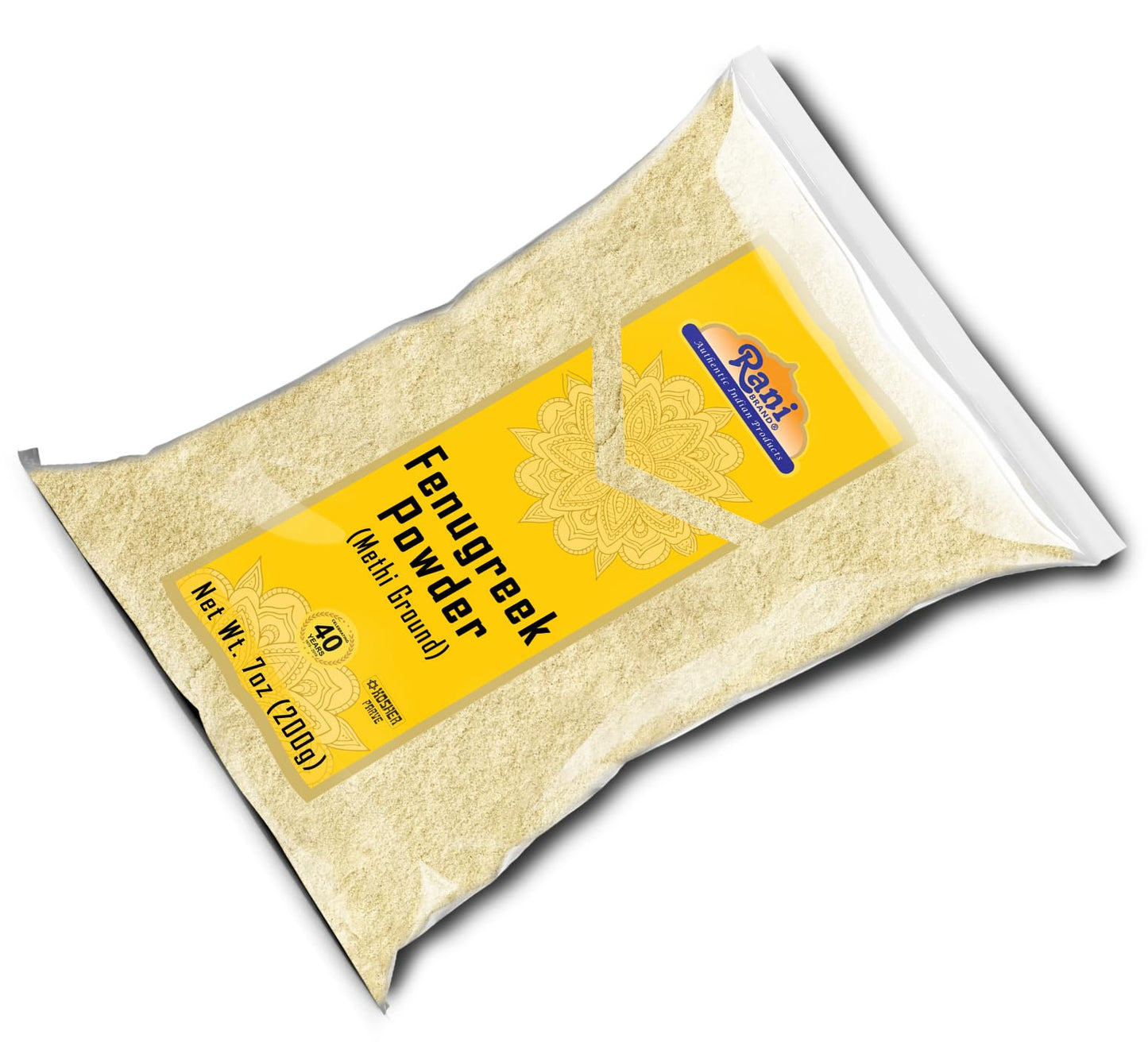 Rani Fenugreek (Methi) Seeds Ground Powder 7Oz (200G) Trigonella Foenum Graecum ~ All Natural | Vegan | Gluten Friendly | Non-Gmo | Kosher | Indian Origin, Used In Cooking & Ayurvedic Spice