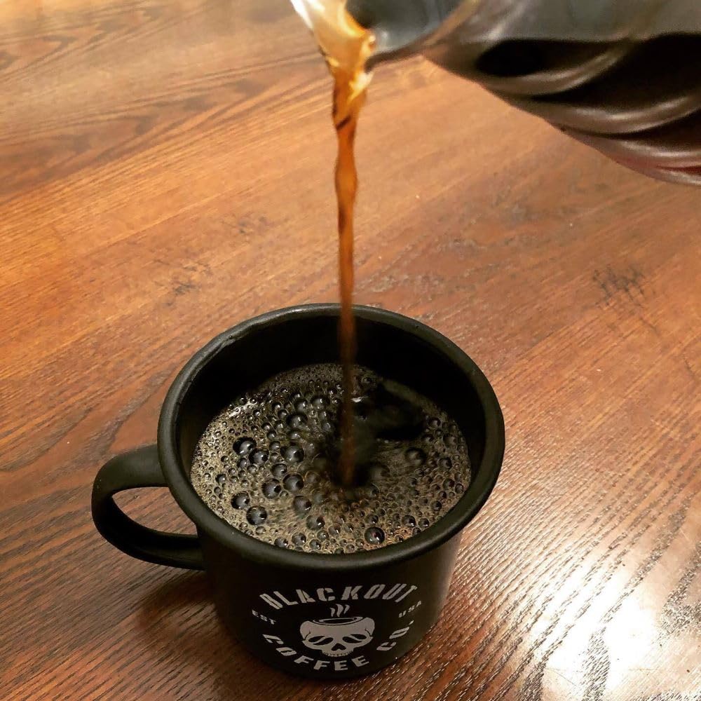 Blackout Coffee Jamaican Me Crazy Flavored Ground Coffee, Medium Roast, Fresh Roasted In The Usa - Ground Coffee, 12 Oz Pouch