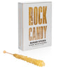 Candy Envy - Gold Rock Candy Sugar Sticks - Original Sugar Flavored - 12 Indiv. Wrapped