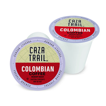 Caza Trail Coffee Pods, Colombian, Single Serve (Pack Of 100) (Packaging May Vary)