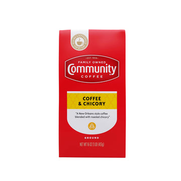 Community Coffee Coffee And Chicory Blend 16 Ounce, Medium Dark Roast Ground Coffee, Vacuum Sealed16 Ounce Bag (Pack Of 1)