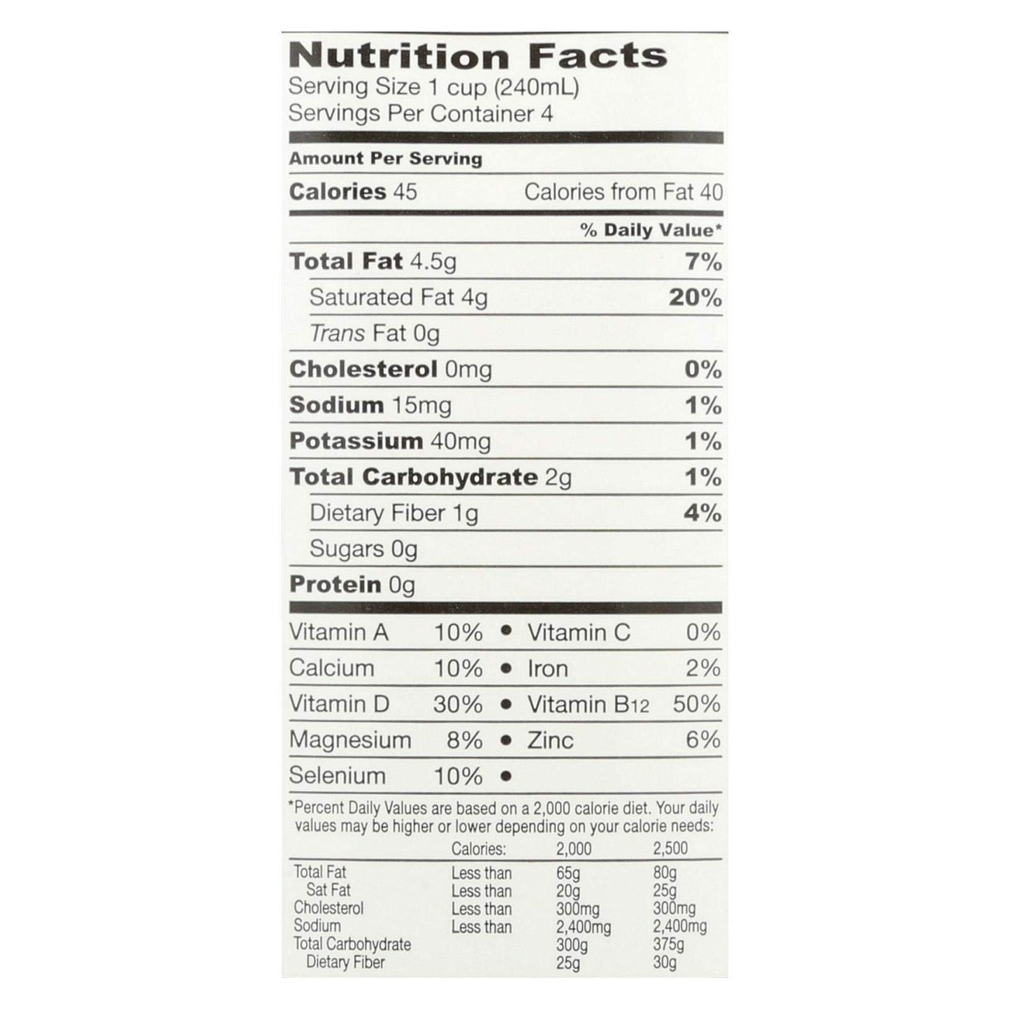 So Delicious Coconut Milk Beverage - Unsweetened - Case of 12-32 Fl oz.