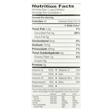 So Delicious Coconut Milk Beverage - Unsweetened - Case of 12-32 Fl oz.