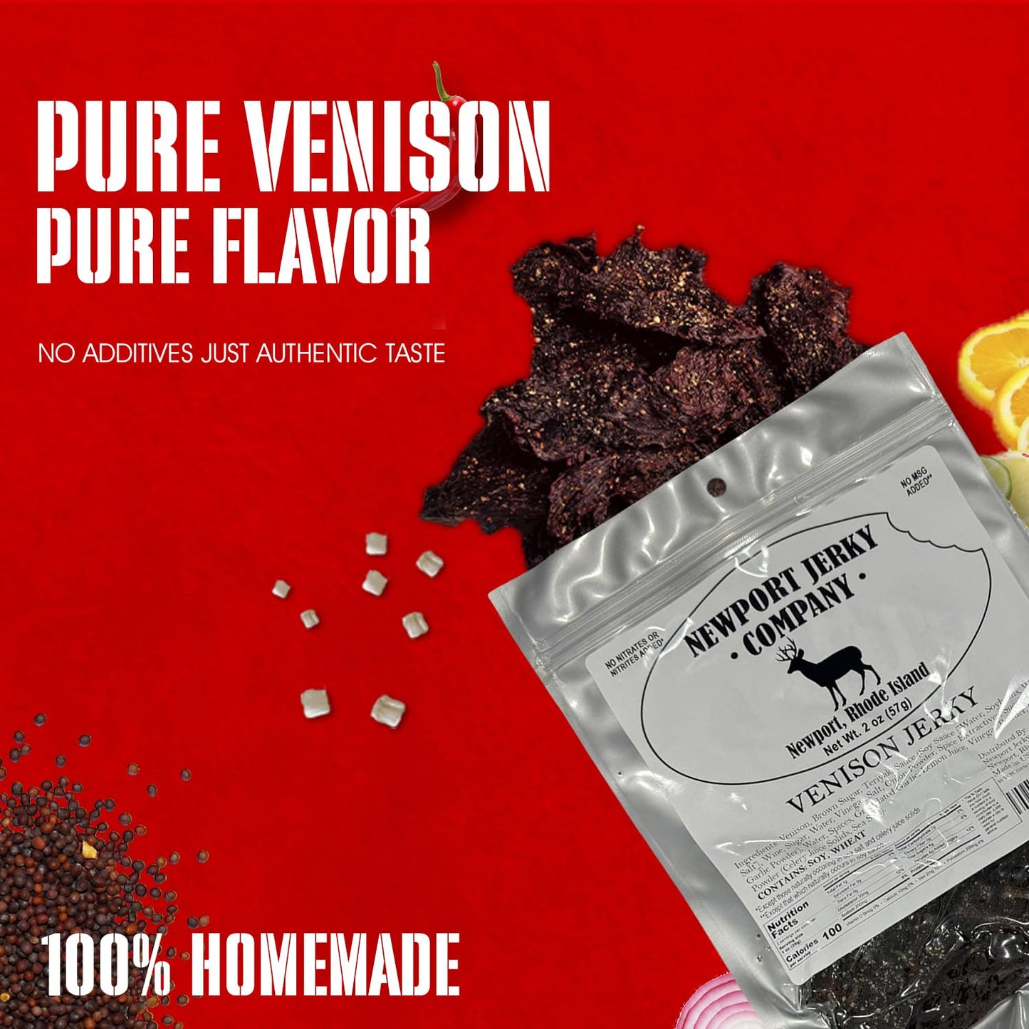 Newport Jerky Company Venison Jerky