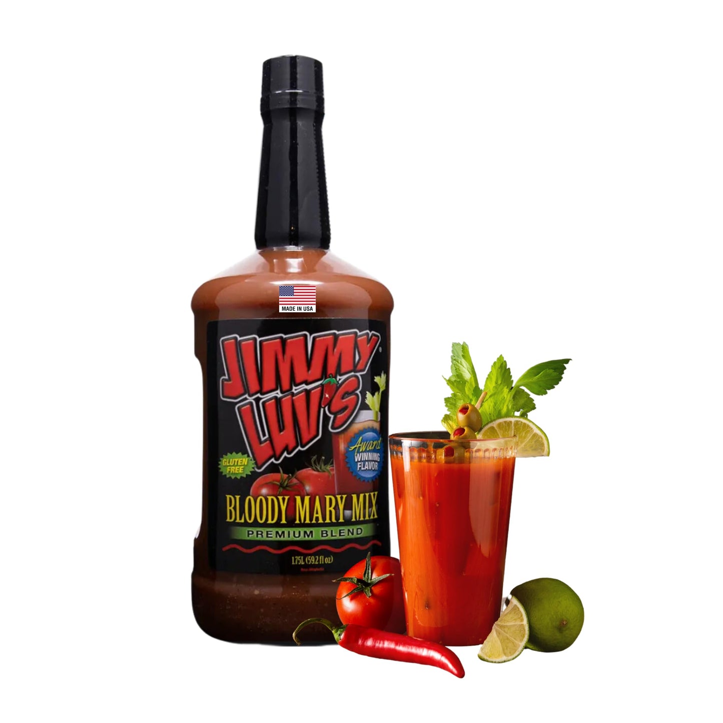 Jimmy LuvS Bloody Mary Mix - Oriflavor Blendal Blend 1.75 Liters