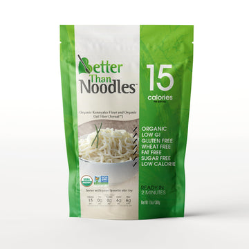 Better Than Noodles - USDA Organic Certified Shirataki Noodles, Low Carb, Keto-Friendly, Gluten-Free, No Odor, Instant Ready, Ko