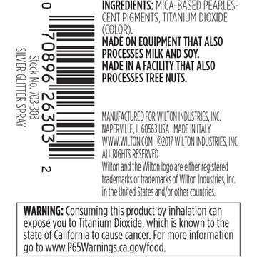 Wilton Edible Silver Glitter Spray, 0.35 Oz.