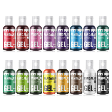 Gel Food Coloring Set - 16 Colors Concentrated Vibrant Edible Food Grade Dye for Baking, Cake, Cookie Decorating, Fondant, Icing
