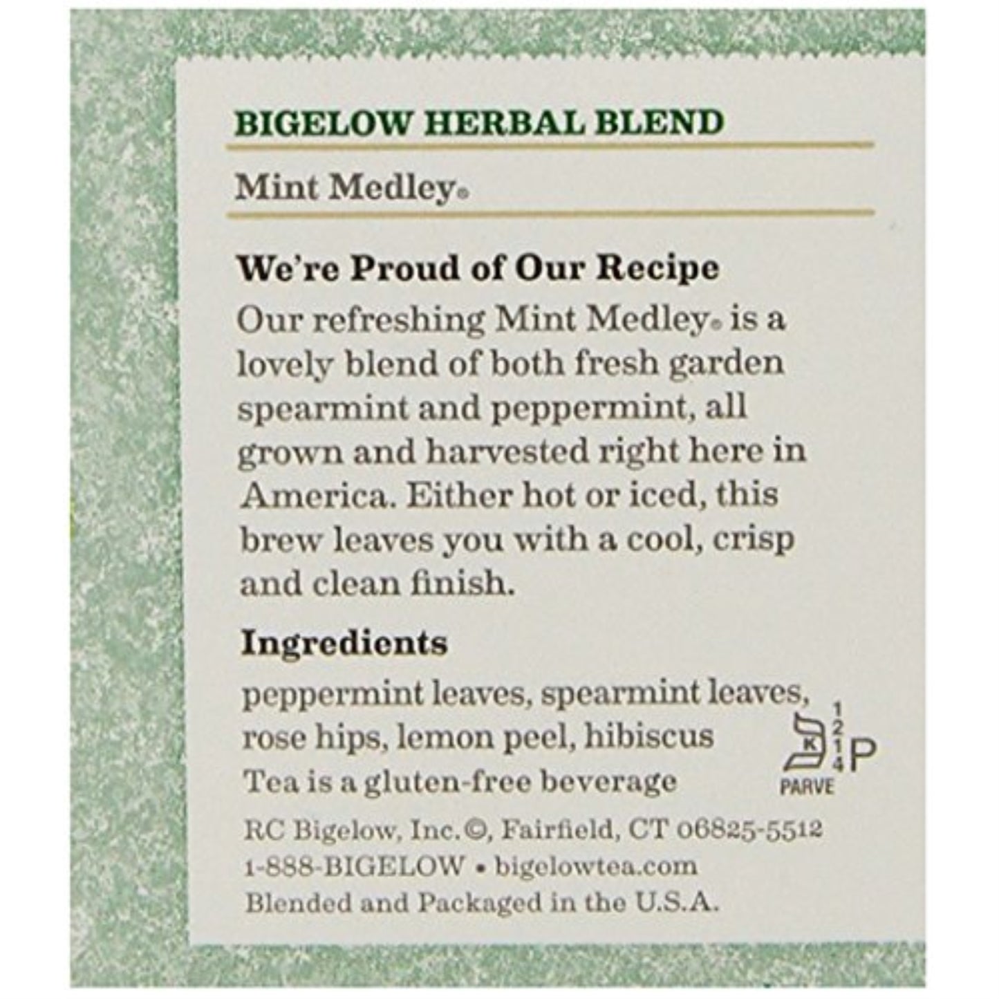 Bigelow, Tea Herb Mint Medley, 20 Bg, (Pack Of 6)