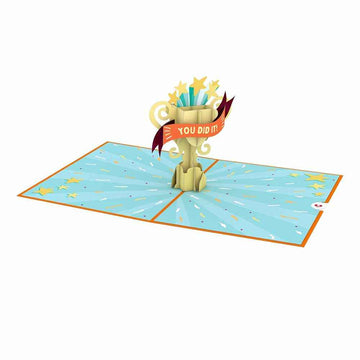 Congrats Trophy 5''x7'' Pop-Up Cards