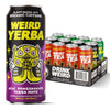 Drink Weird Best Sellers Variety Pack - Acai Pomegranate Yerba Mate White Peach Oolong Tea Mystical Mint Yerba Mate. 12pk of 16oz Cans. Better Energy Drink Alternative.