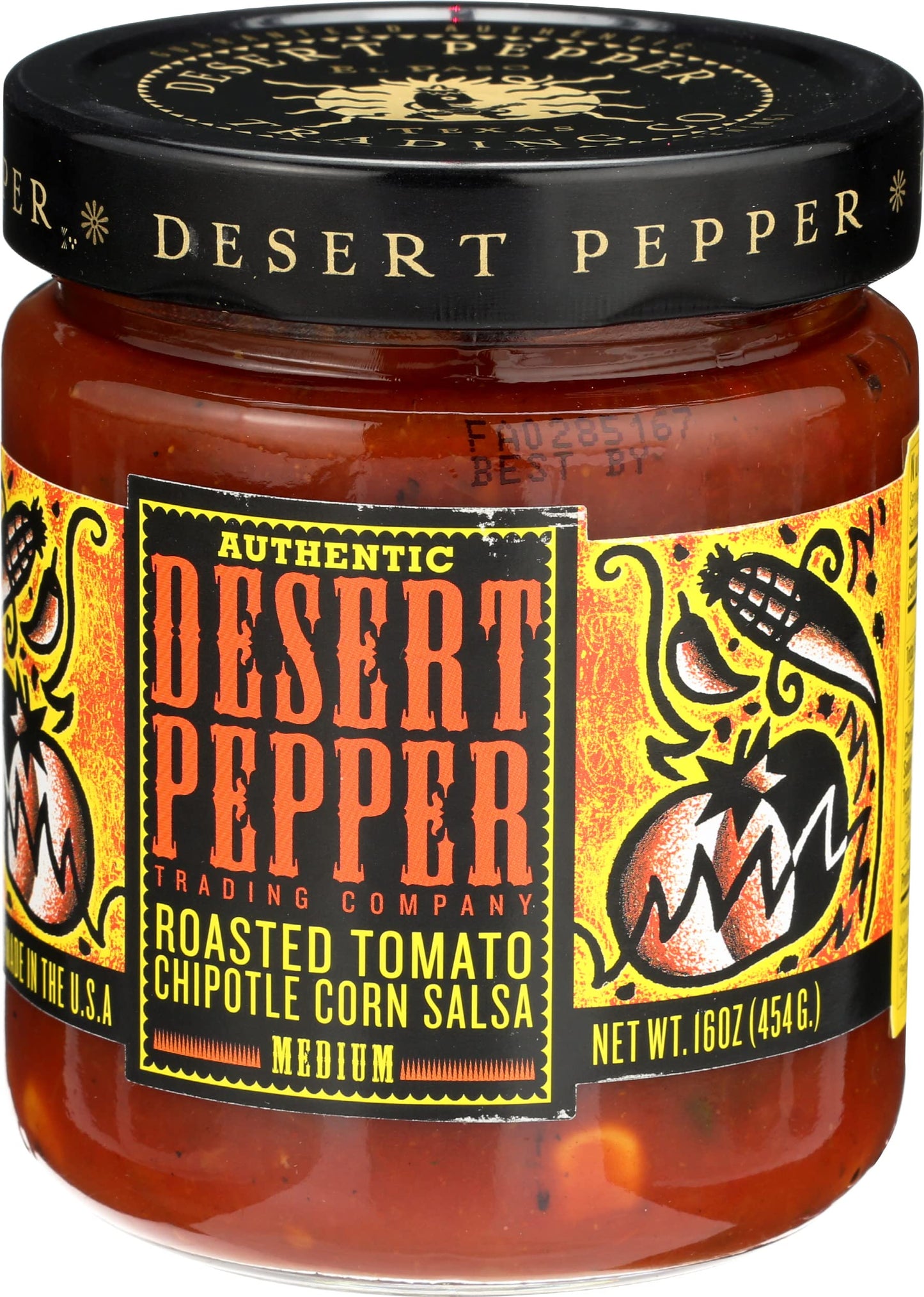 Desert Pepper Roasted Tomato Chipotle Corn Salsa, Medium, 16-Ounce
