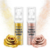 Pandalab Edible Glitter Spray - Gold & Rose Gold Luster Dust for Desserts & Drinks - 0.35oz Bottle