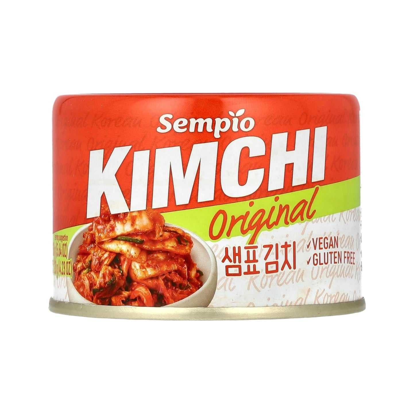SEMPIO Canned Kimchi Original - Ready-to-Eat Traditional Korean Spicy Fermented Napa Cabbage for Rice Bowls, Ramen, Eggs, Bibimb