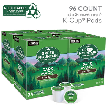 Green Mountain Coffee Roasters Dark Magic Coffee, Keurig Single-Serve K-Cup Pods, Dark Roast, 96 Count