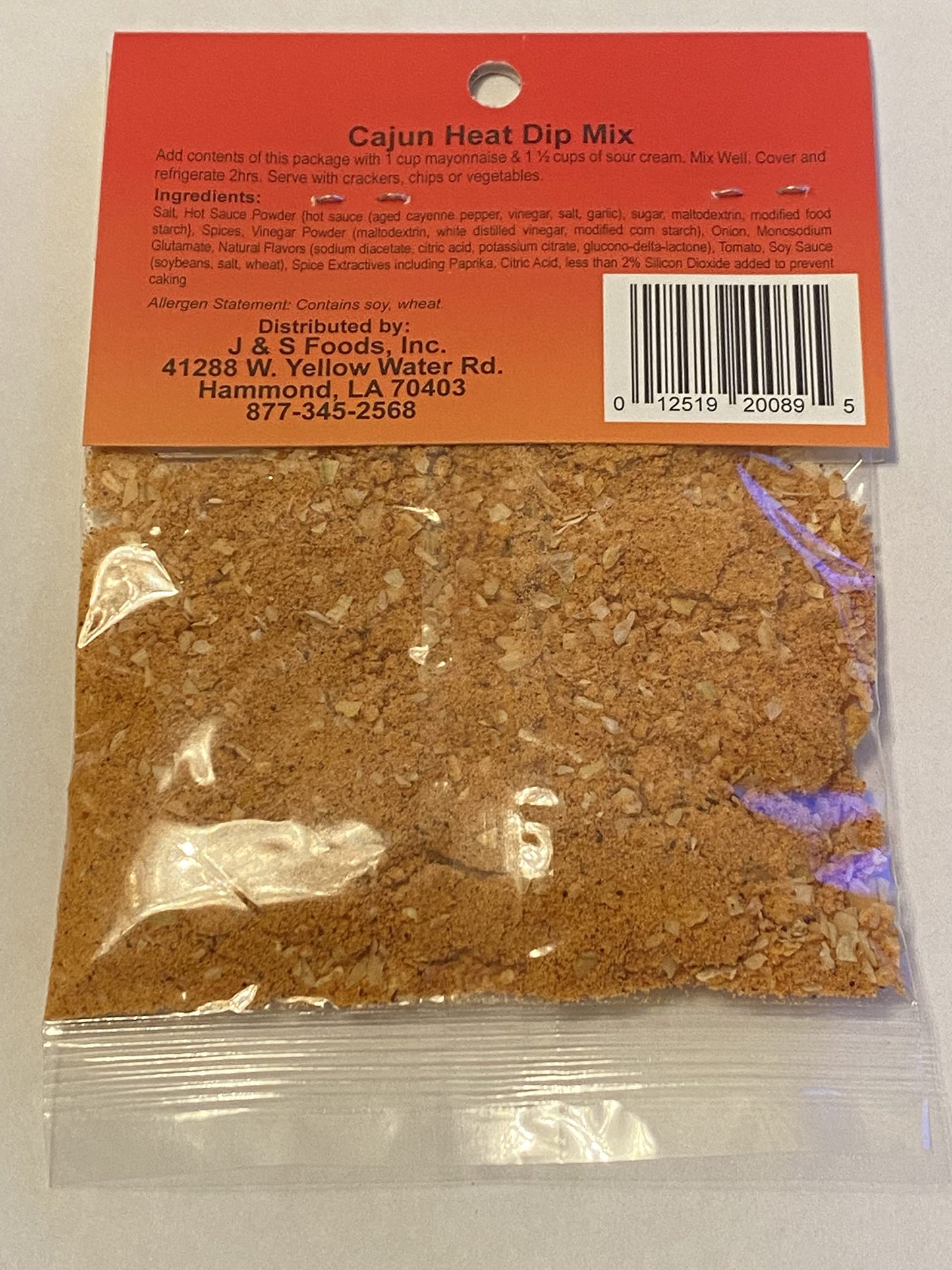 Cajun Country Cajun Heat Dip Mix 1 Ounce Packet (Makes 2.5 Cups Of Dip)