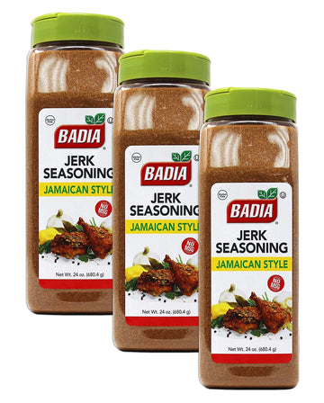 24 Oz Jerk Seasoning Jamaican Style For Poultry,Meat,Fish & Pork No Msg Kosher .3.Pack 1.5 Pound