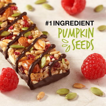 KIND Dark Chocolate Raspberry Snack Bar, 5g Protein, High Fiber, Gluten Free, 1.4 OZ, Pack of 12