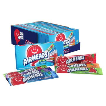 Airheads Halloween Trick Or Treat Candy Full Size Bars, Assorted Fruit Flavors Bulk Variety Pack, Individually Wrapped For Adult