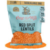 ONE IN A MILL Split Red Lentils 2LB Resealable Bag | For Soup, Stews, & Curries | All-Natural Plant-Based Protein | OU Kosher