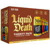 Liquid Death, Dead Billionaire, Rest in Peach, Sweet Reaper, and Blueberry Buzzsaw, Iced Tea Variety Pack, 12-Pack (12 oz Cans),