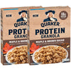 Quaker Protein Granola Breakfast Cereal, Maple Brown Sugar, 18oz Boxes (2 Pack)