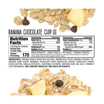 BoBo's Oat Bars All Natural Bar Banana -- 3 oz