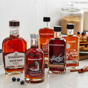 Runamok Maple Cinnamon-Vanilla Infused Maple Syrup - Authentic & Real Vermont Maple Syrup | Gluten Free & Natural Sweetener | Br