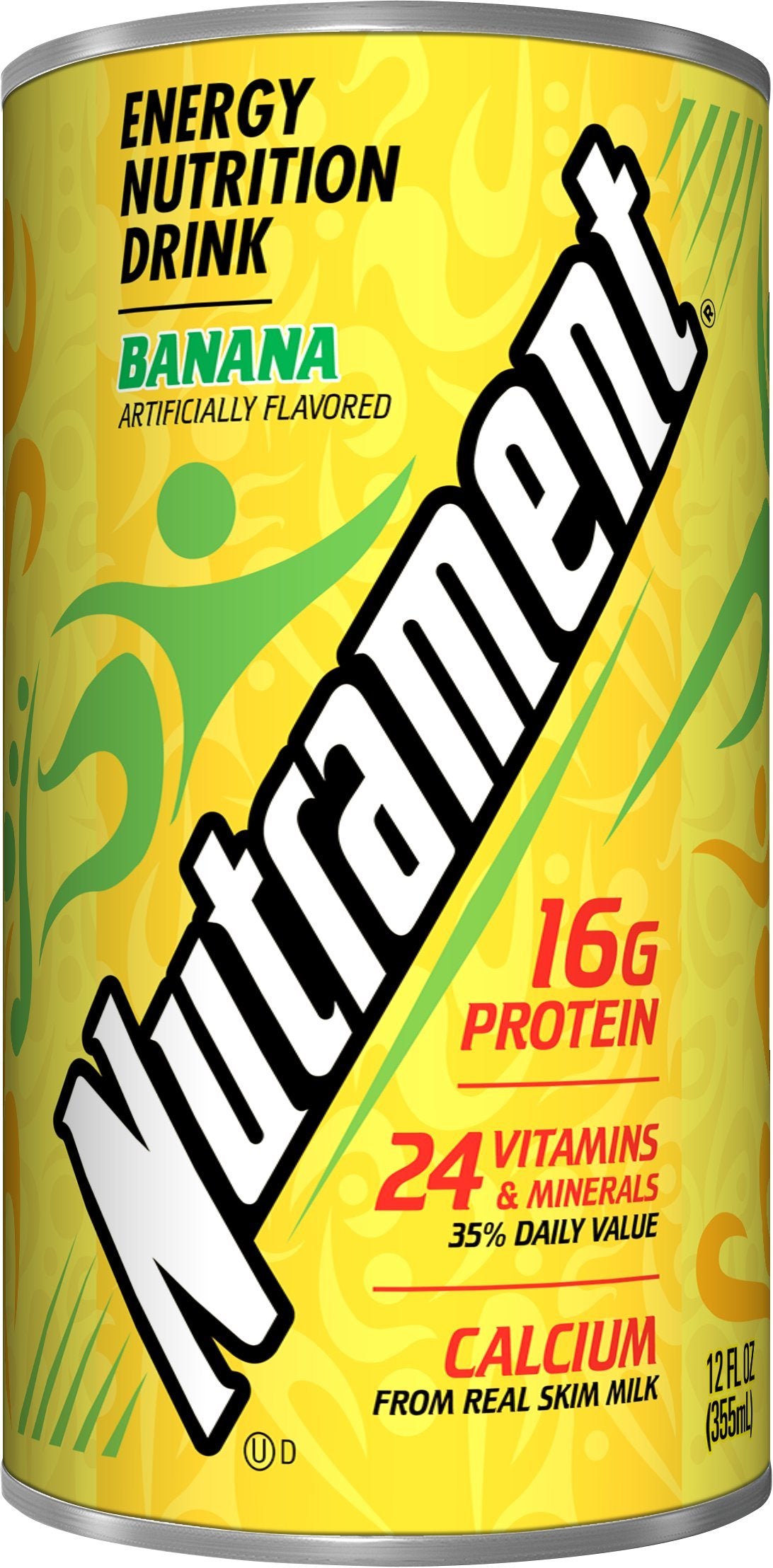 Nutrament Nutritional Drink, Banana, 12 Fl oz (Pack of 12)
