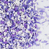 Purple Sprinkles for Cake Decorating Edible Purple Confetti Sprinkles Topper for Cookie Cupcakes, Candy, Cream, Chocolate Cake D
