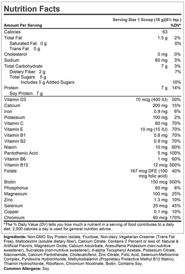 Andrew Lessman Secure Soy Complete Meal Replacement - Vanilla 60 Servings - Only 63 Calories, 7 Grams Non-GMO Soy Protein, Vitam