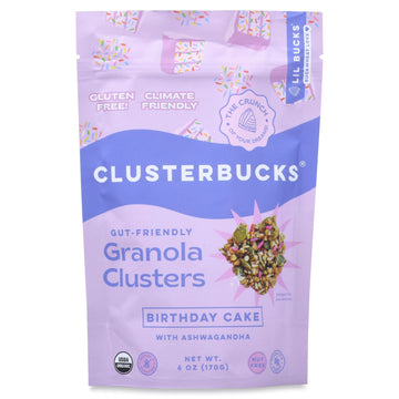 Lil Bucks Clusterbucks Grain-Free Superfood Clusters Made with Sprouted Buckwheat and Adaptogens, Gluten Free Snack (6 Ounce (Pa