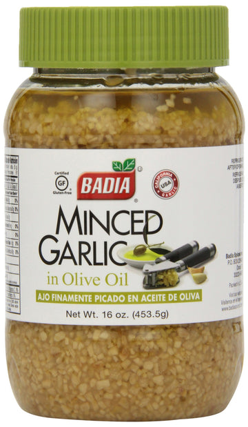 Badia Spices Inc Spice, Minced Garlic/Oil, 16 Ounce