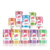 Cotton Candy Express Floss Sugar Variety Pack, 10 - 11Oz Plastic Jars Of Pina Colada, Orange, Bubble Gum, Grape, Watermelon, Gre