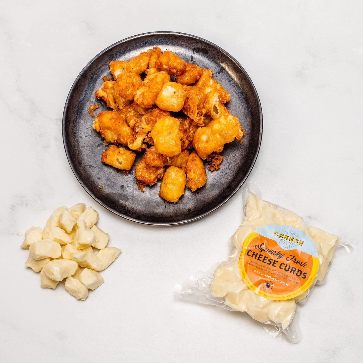 Cheese Bros Squeaky Fresh Wisconsin Cheese Curds | 8 Ounce Bags | Gourmet Gift For Families (8)