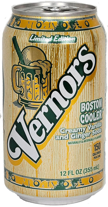 Vernors Ginger Soda Boston Cooler Edition 12-Pack 12 oz Cans Fridge Pack 48-Count