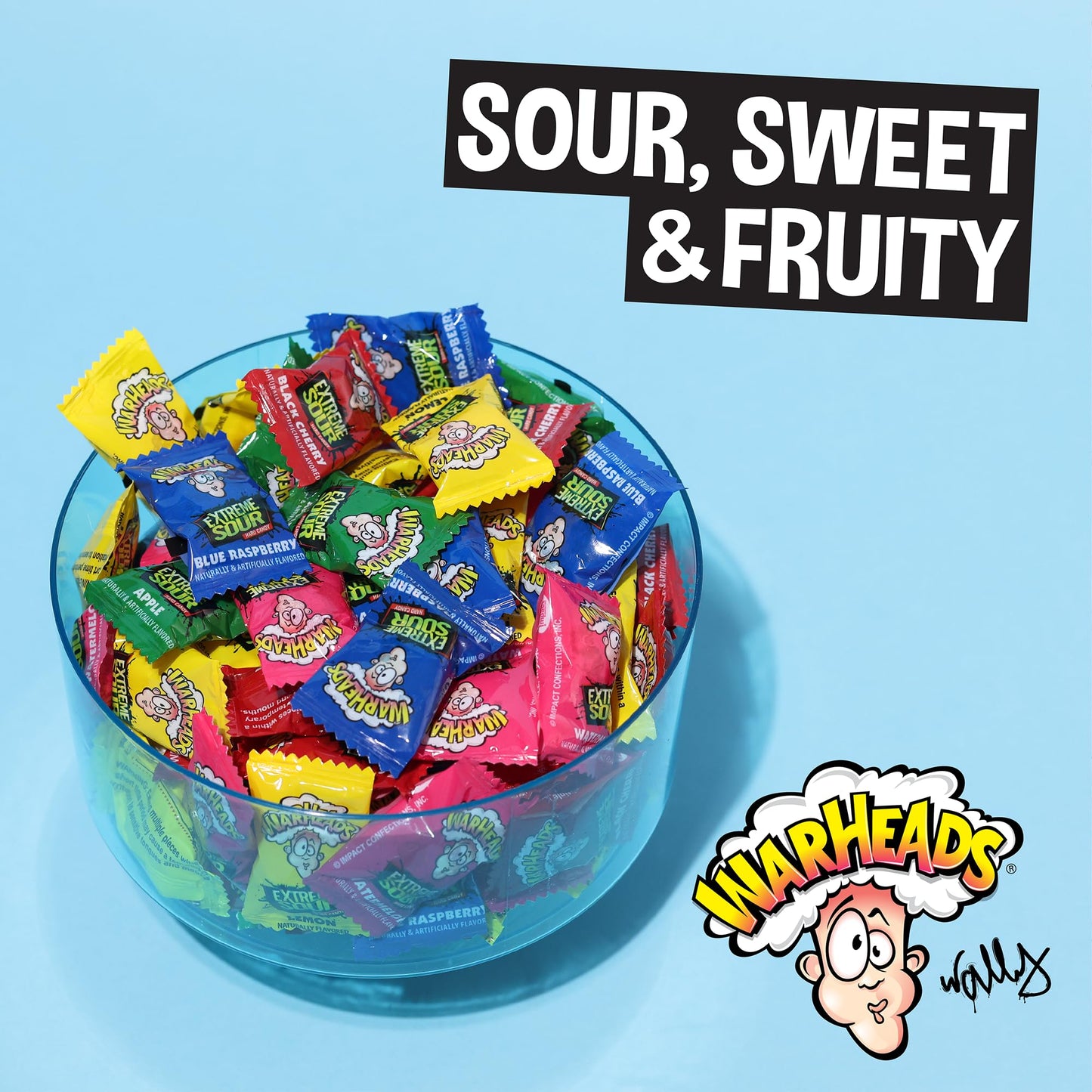 Warheads Extreme Sour Hard Candy, Assorted Flavors - 2 Oz (Pack Of 5)