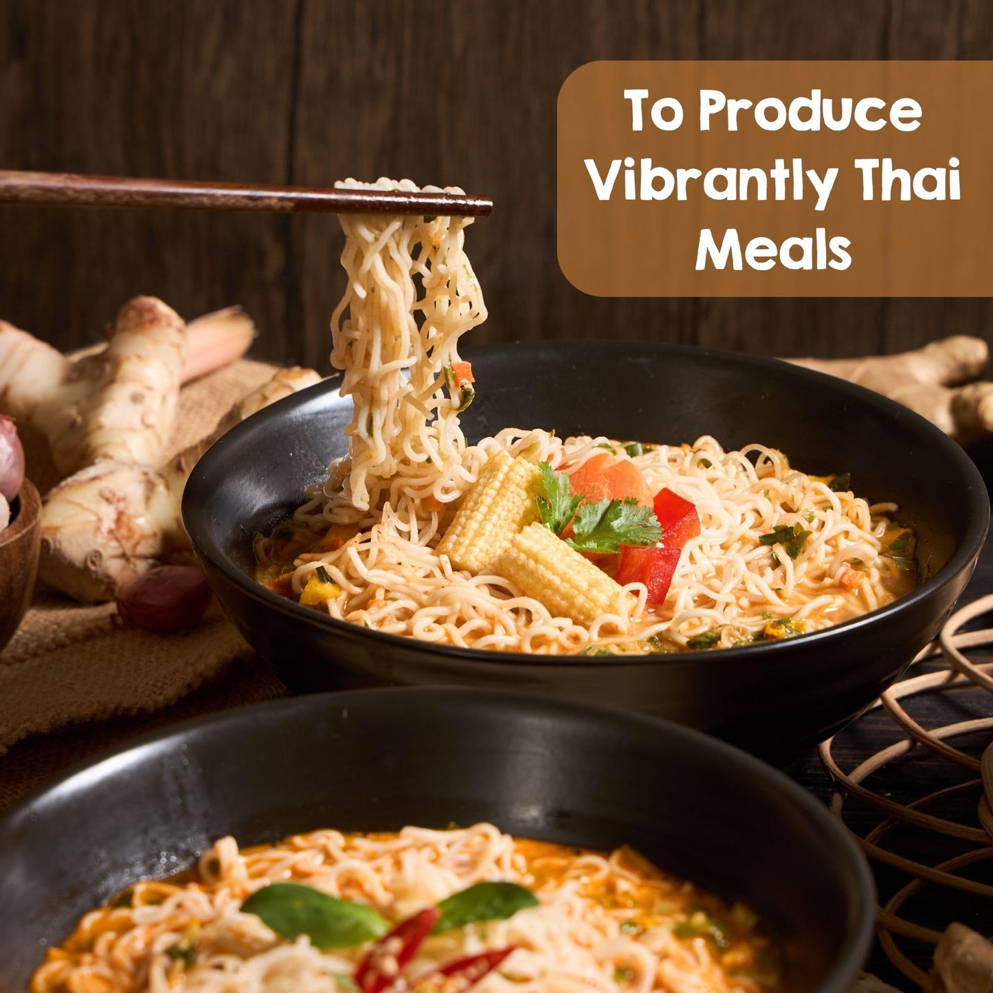 Perfect Earth Good Ramen Massaman Noodles - Authentic Vibrant Thai Flavor, Medium Spice, Organic & Gluten-Free Instant Noodle Ra