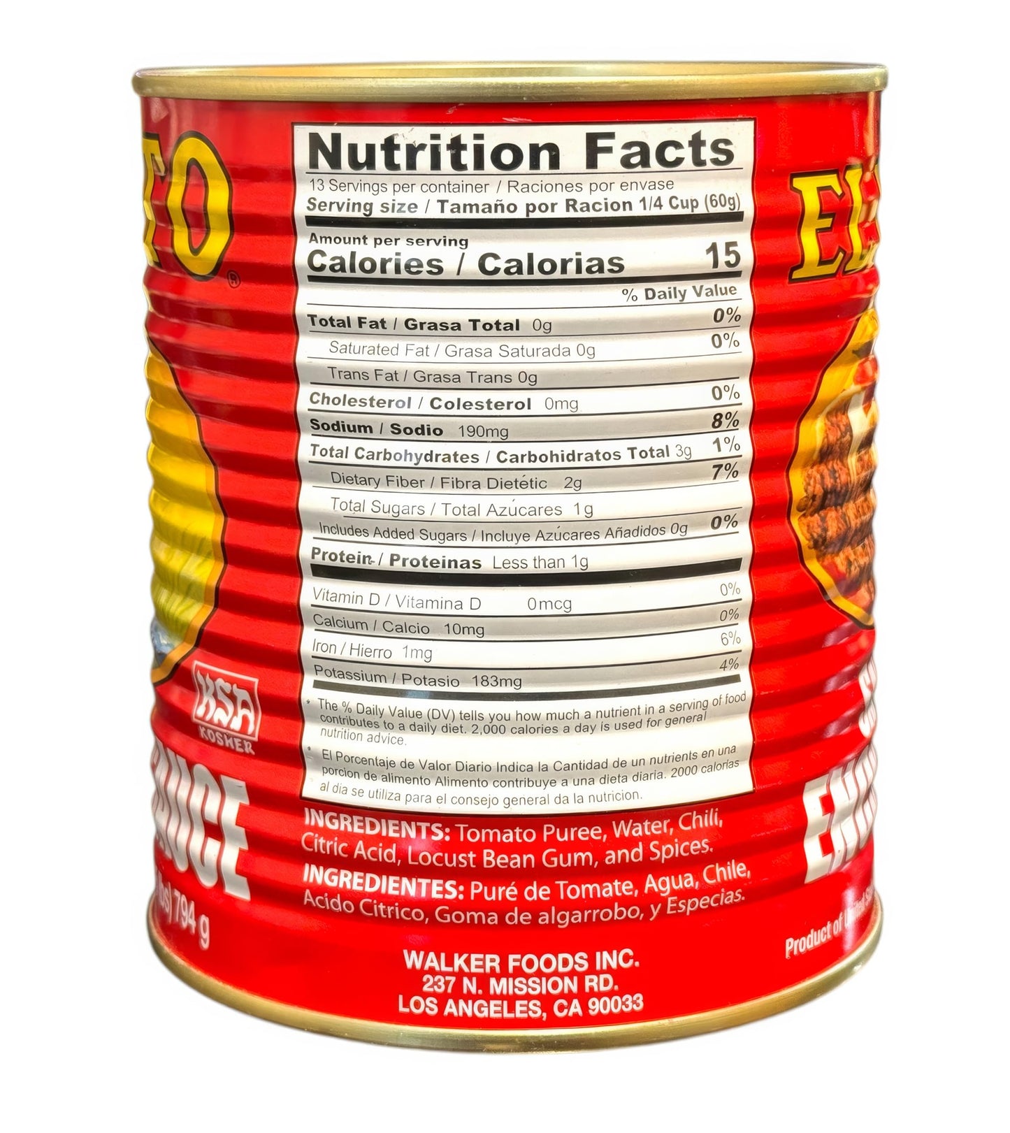 El Pato Red Enchilada Sauce, Salsa, 28 Oz Can, Kosher, Authentic Mexican Flavor (1.75 Lbs)