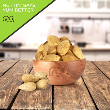 NUT CRAVINGS - In Shell Almonds - Raw, Whole, (32oz - 2 LB) Packed Fresh in Resealable Bag - Nut Snack - Healthy Protein Food, A
