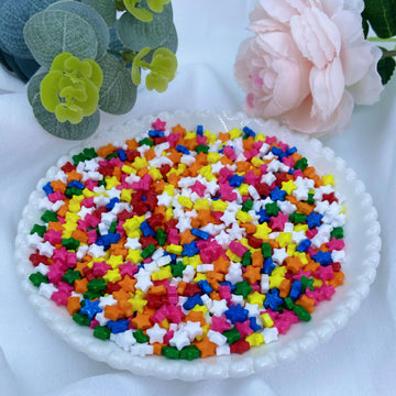 Littlestar Sprinkles - Colorful Deluxe Star Sprinkle For Cake Decorating 4 Ounce - Sugar Mix Star Sprinkles For Cupcake Toppers,