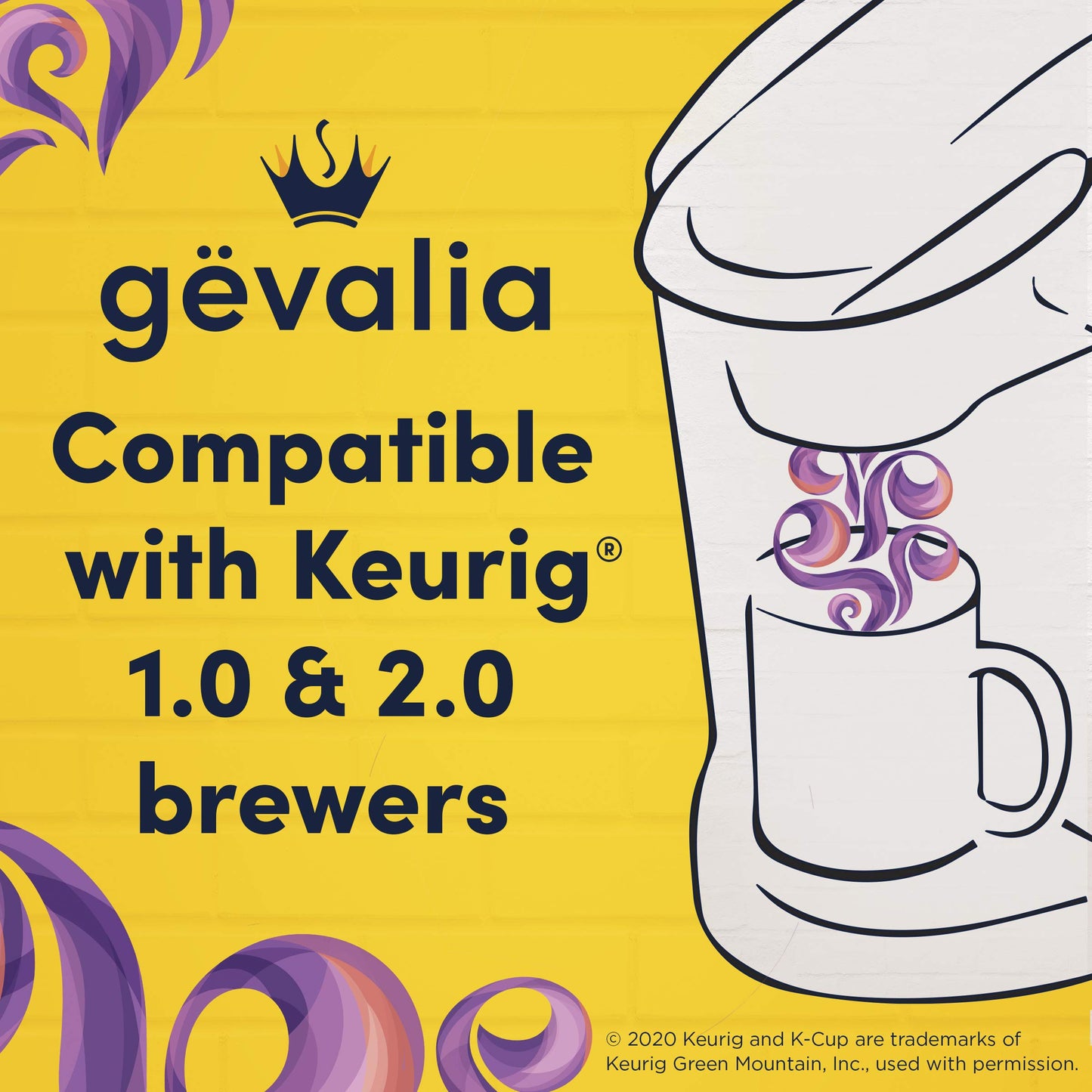 Gevalia Dark Royal Roast Dark Roast Keurig K‐Cup Coffee Pods (12 Ct Box)